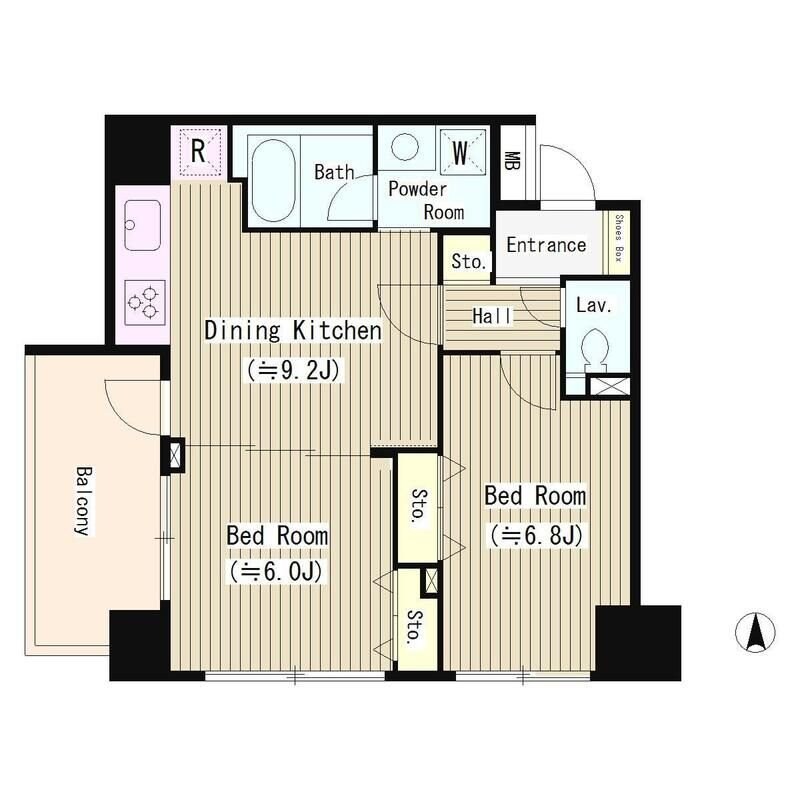 ガルデニア蔵前の物件間取画像