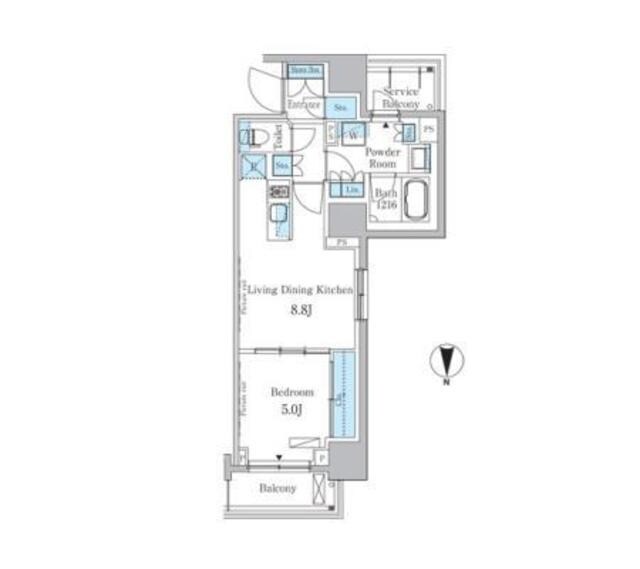 パークアクシス蔵前の物件間取画像