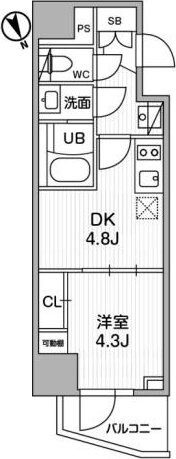 SYFORME江戸川橋の物件間取画像