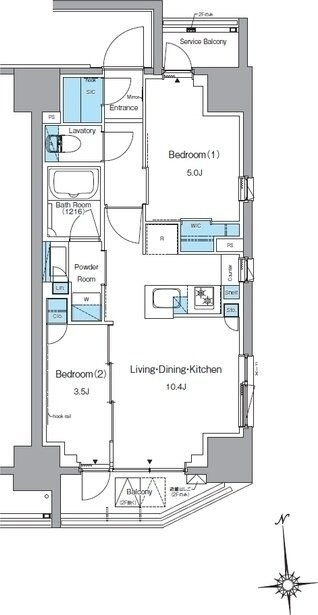 ルフォンプログレ上野稲荷町の物件間取画像