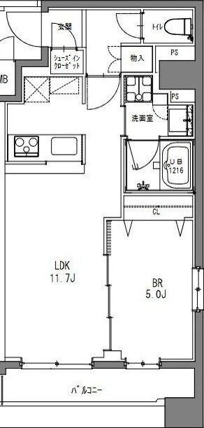 La Douceur秋葉原の物件間取画像