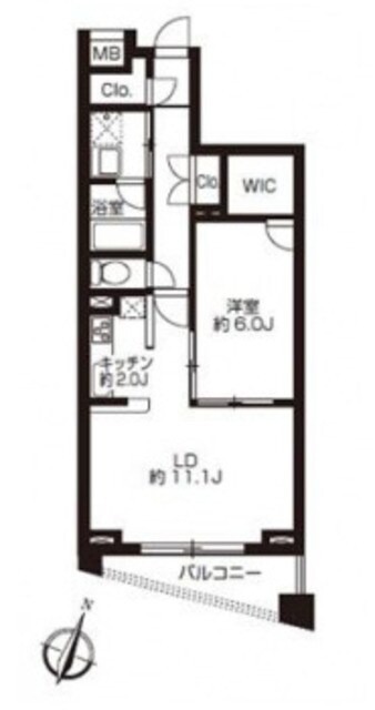 プライムアーバン日本橋大伝馬町の物件間取画像