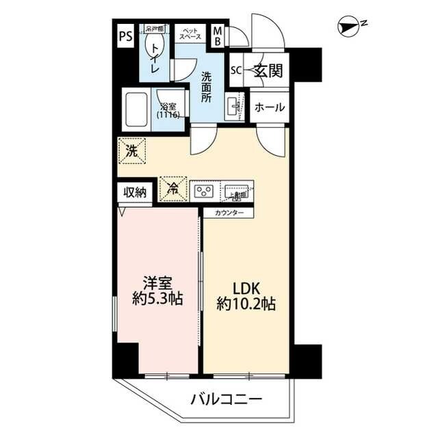 プレール・ドゥーク浅草IVの物件間取画像