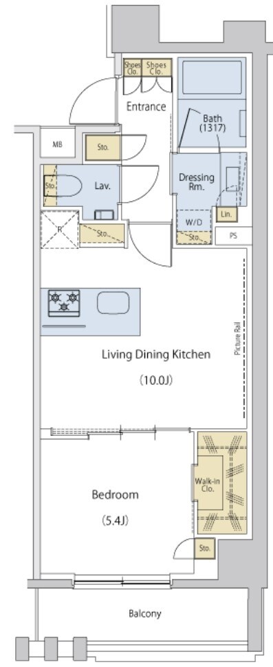 ザ・パークハビオ文京江戸川橋の物件間取画像