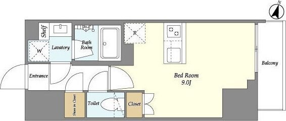 AIFLAT若松河田の物件間取画像