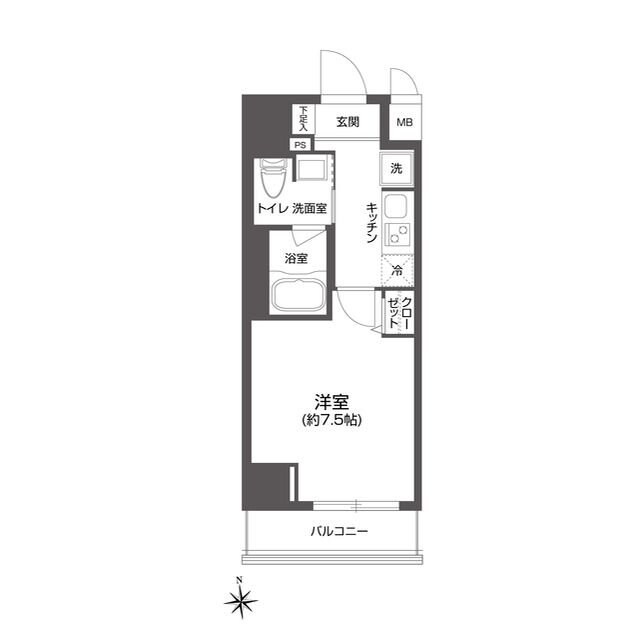 ルクレ上野の物件間取画像