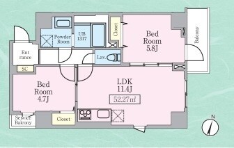 THE ROOMの物件間取画像
