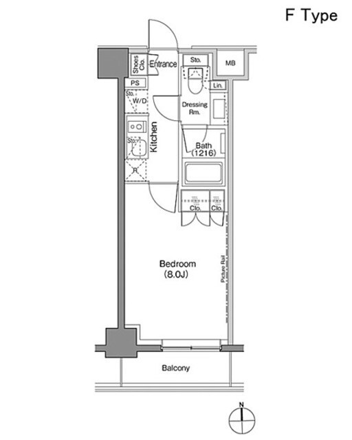 ザ・パークハビオ上野御徒町の物件間取画像
