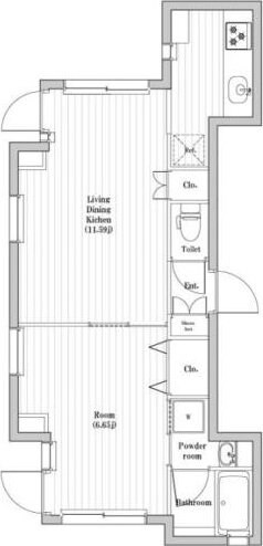 ASTILE四谷の物件間取画像