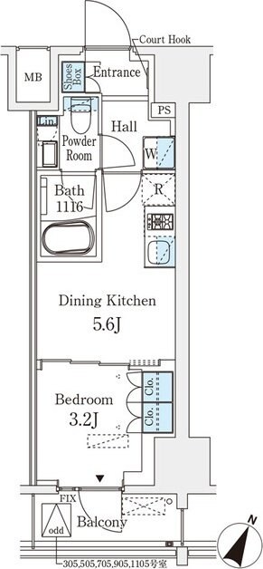 ベルファース神田神保町の物件間取画像