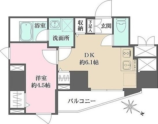 WHARF文京茗荷谷の物件間取画像