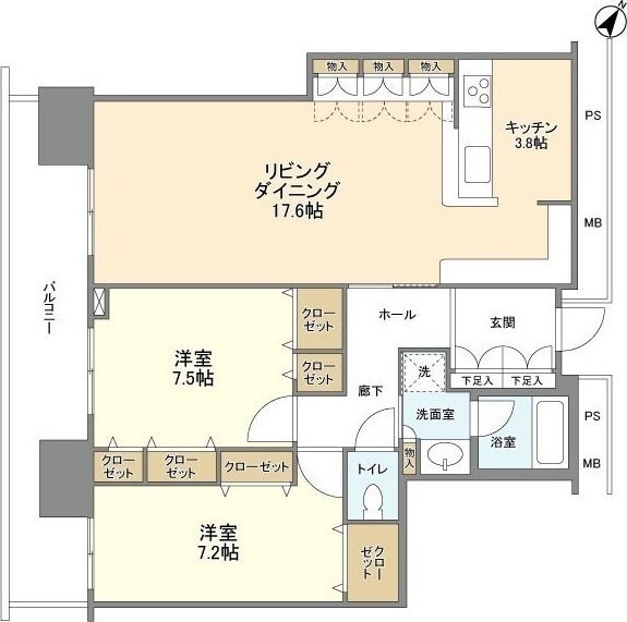 リガーレ日本橋人形町の物件間取画像