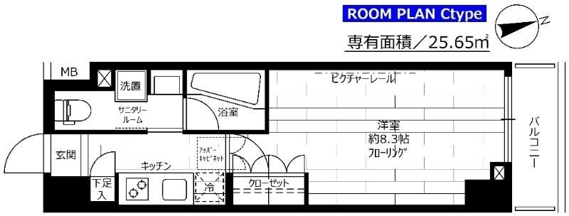 ステージファースト飯田橋アジールコートの物件間取画像