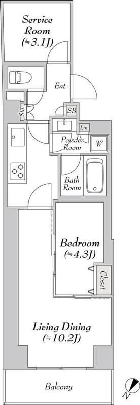 ルミーク文京千石の物件間取画像