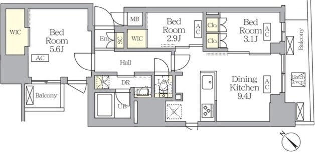 MFPRコート日本橋馬喰町の物件間取画像