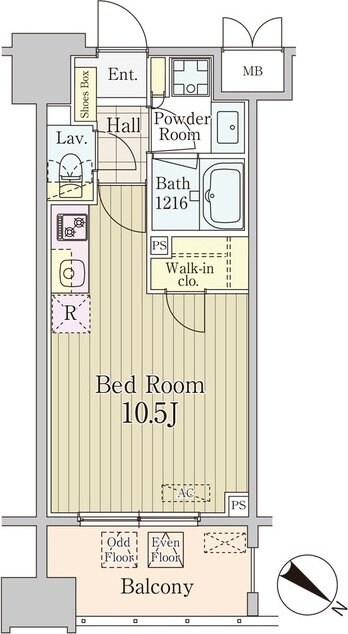 グランパレス東京八重洲アベニューの物件間取画像