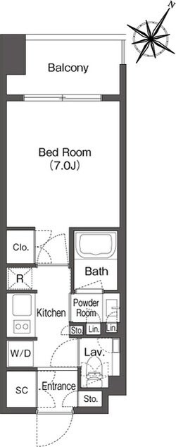 ミリアレジデンス日本橋人形町の物件間取画像