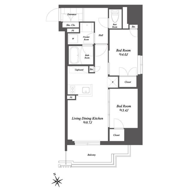 THE GATEHOUSE浅草雷門の物件間取画像