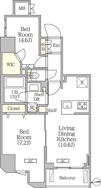クラリティア浅草橋の物件間取画像