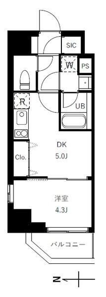 グランジット蔵前の物件間取画像