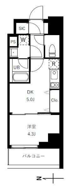 グランジット蔵前の物件間取画像