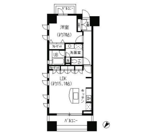 パークキューブ日本橋水天宮の物件間取画像