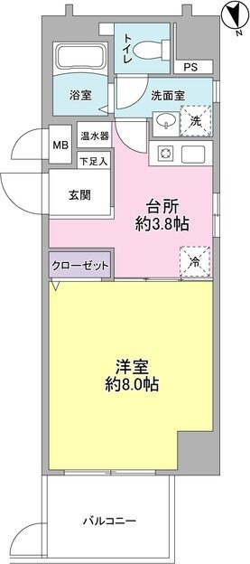ヴェルデ東日本橋の物件間取画像
