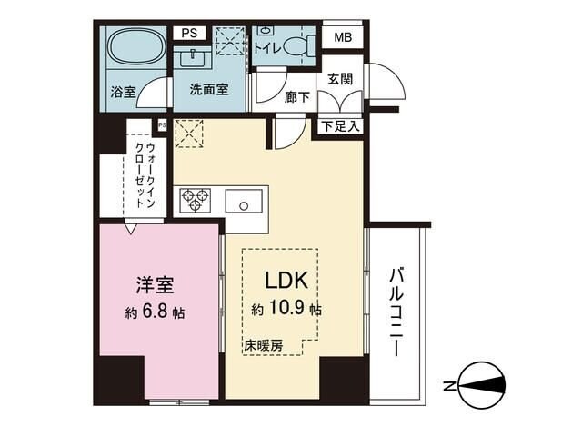 クレヴィスタ元浅草の物件間取画像