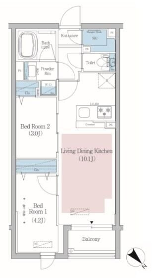 アーバネックス文京小石川の物件間取画像