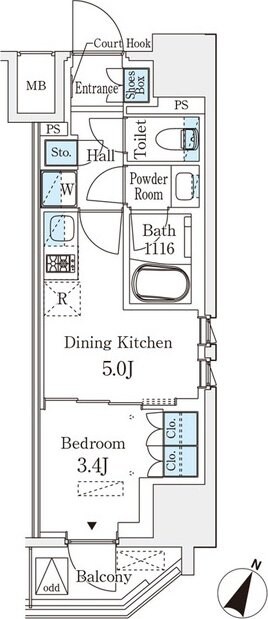 ベルファース神田神保町の物件間取画像