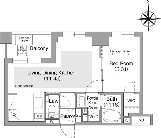 コンフォリア・リヴ文京護国寺の物件間取画像