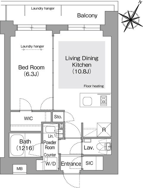 コンフォリア・リヴ文京護国寺の物件間取画像