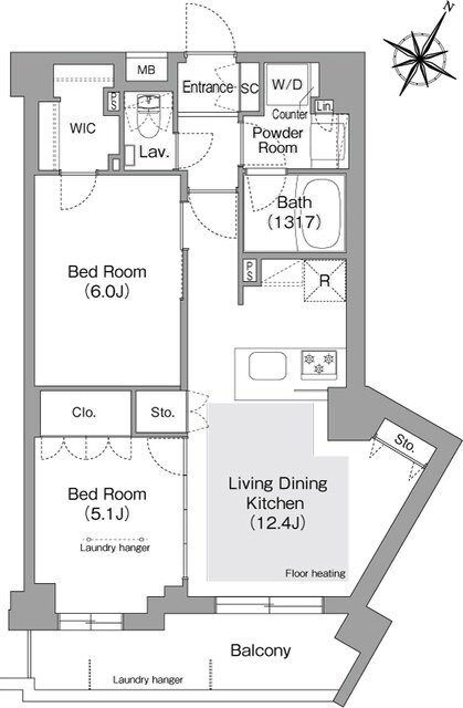 コンフォリア・リヴ文京護国寺の物件間取画像