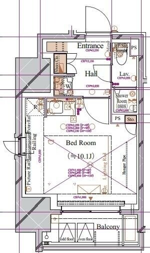 ブランシエスタ浅草蔵前の物件間取画像