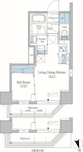 アーバネックス北上野の物件間取画像
