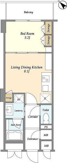 Nifit日本橋横山町の物件間取画像