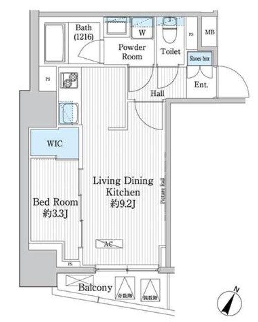 グランハイツ曙橋の物件間取画像