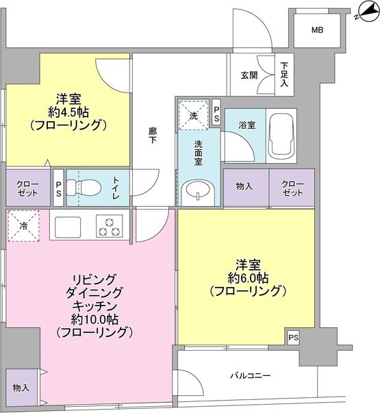 パートナーシップアパートメントの物件間取画像