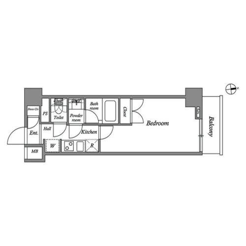 ザ・レジデンス神楽坂Iの物件間取画像