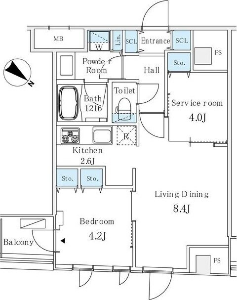 アイビーコート日本橋人形町の物件間取画像