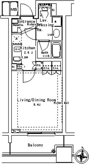 パークアクシス御茶ノ水ステージの物件間取画像