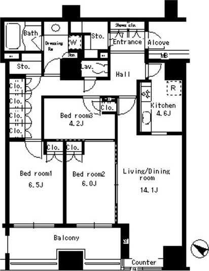 パークアクシス日本橋ステージの物件間取画像