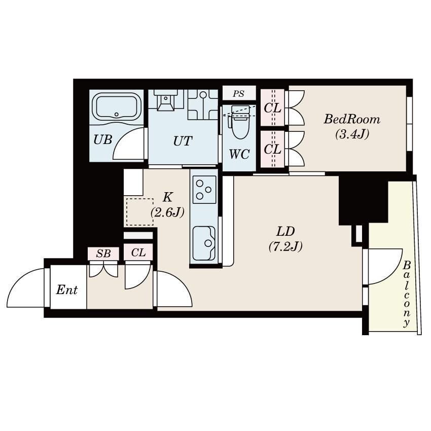 MFPRコート日本橋馬喰町の物件間取画像