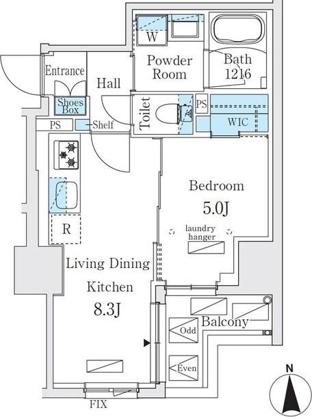 ジオエント秋葉原の物件間取画像