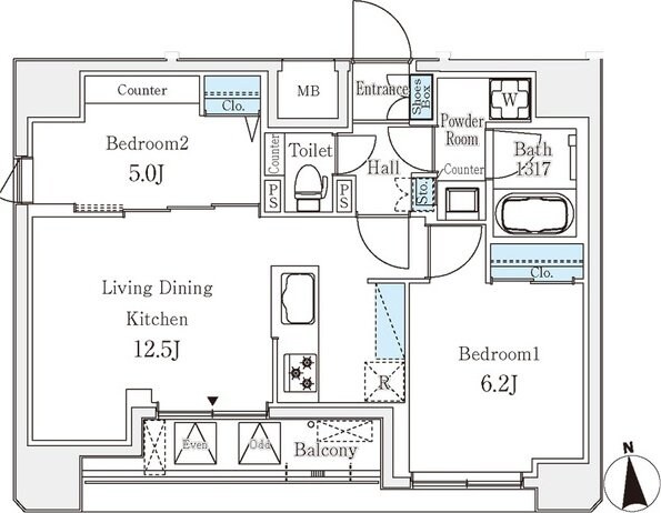 クラリティア文京湯島の物件間取画像