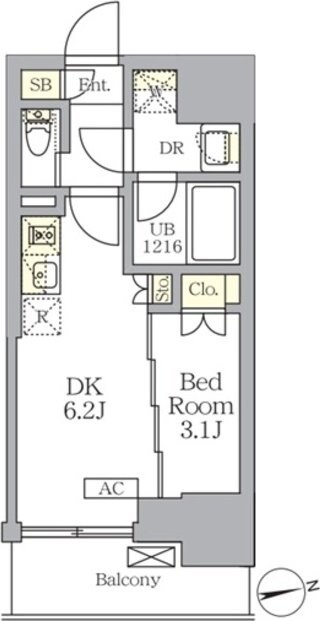 ザ・ライオンズフォーシア文京湯島の物件間取画像