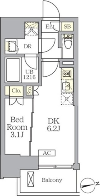 ザ・ライオンズフォーシア文京湯島の物件間取画像