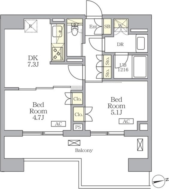 ザ・ライオンズフォーシア文京湯島の物件間取画像