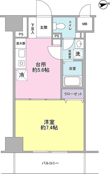 ヴェルデ東日本橋の物件間取画像
