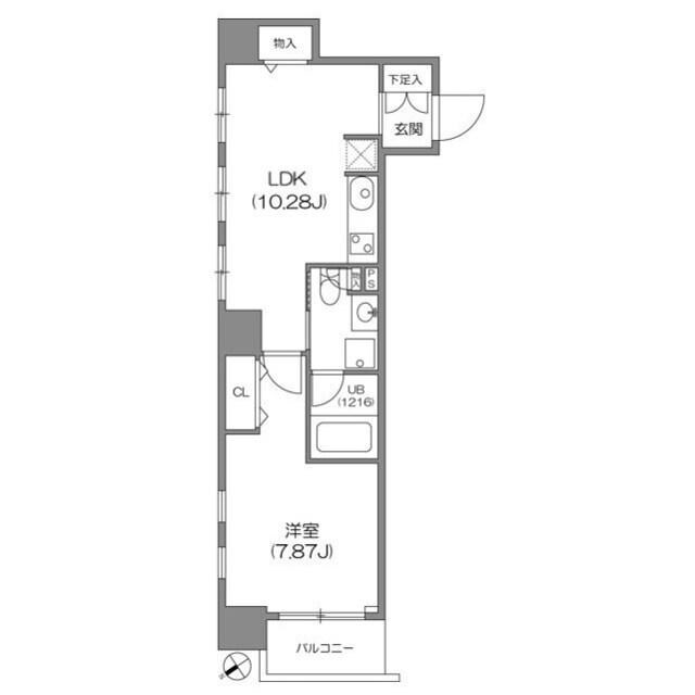 ルクレ新川レジデンスの物件間取画像
